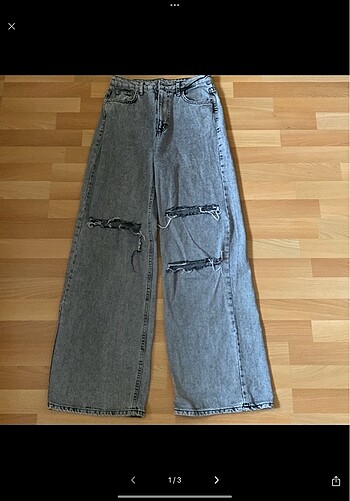 Yırtmaçlı Kot Pantolon