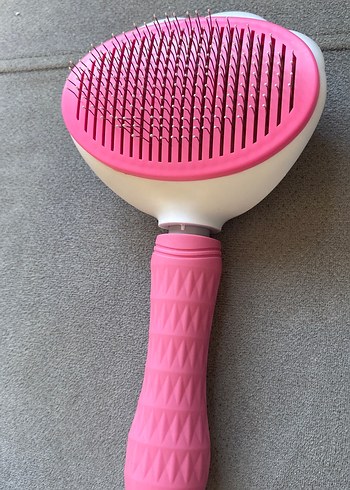 Pembe Renkli Çiçek Desenli kedi köpek tarağı - Görsel 2