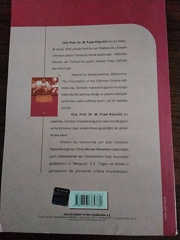 Osmanlı İmparatorluğunun Kuruluşu kitabı