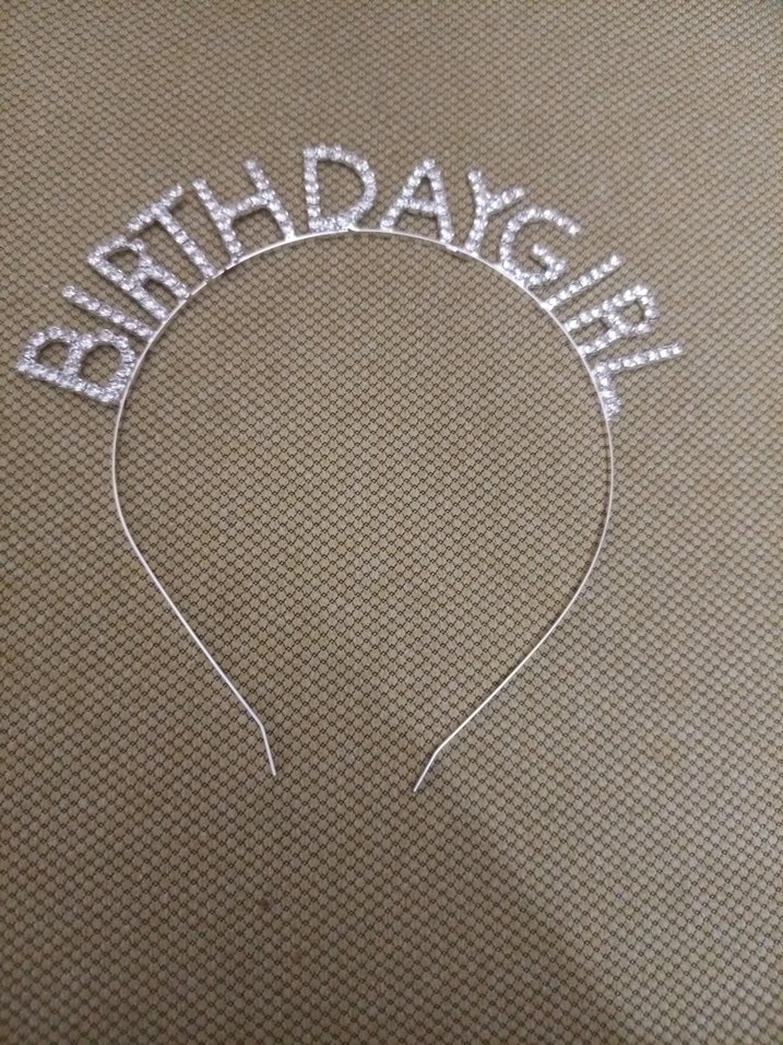 Taşlı Birthday Girl Taç Saç Aksesuarı - Görsel 3