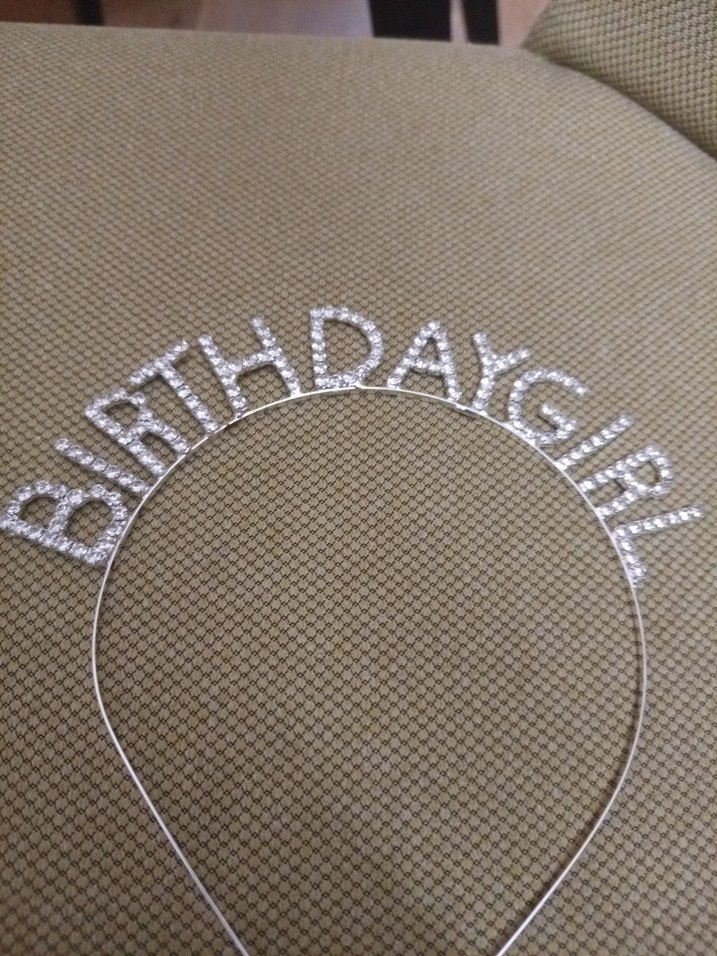 Taşlı Birthday Girl Taç Saç Aksesuarı - Görsel 2