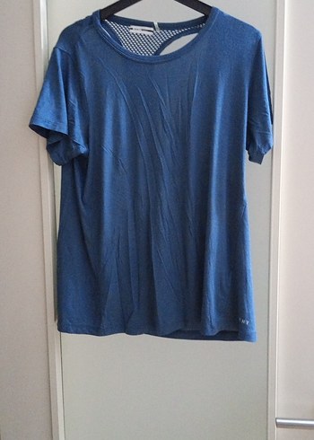 DKNY Sport Mavi Penye T-shirt