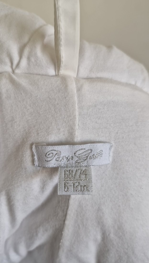 Kürk Detaylı Beyaz Bebek Kışlık Kız Tulumu - Görsel 4