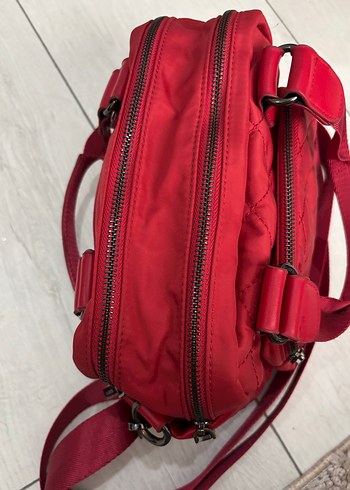 Kırmızı Kadın Kapitone Çanta - Görsel 3