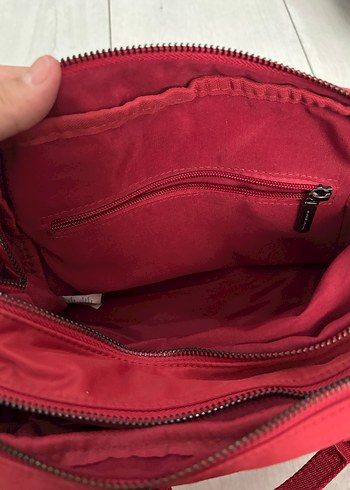 Kırmızı Kadın Kapitone Çanta - Görsel 6
