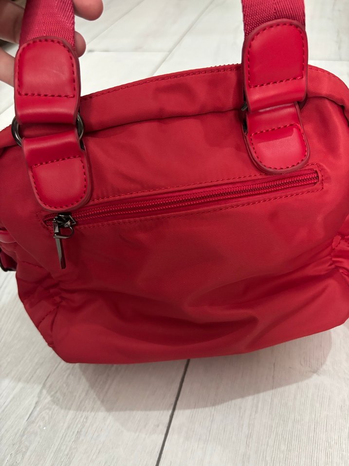 Kırmızı Kadın Kapitone Çanta - Görsel 2