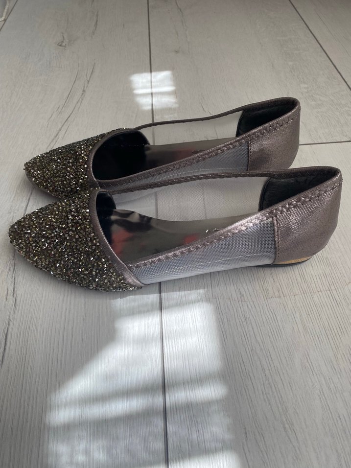 Gri Simli Kadın Babet - Görsel 2