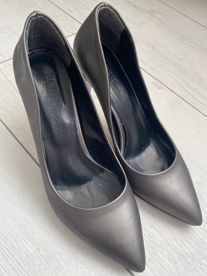 Kadın Gri Stiletto - Görsel 3