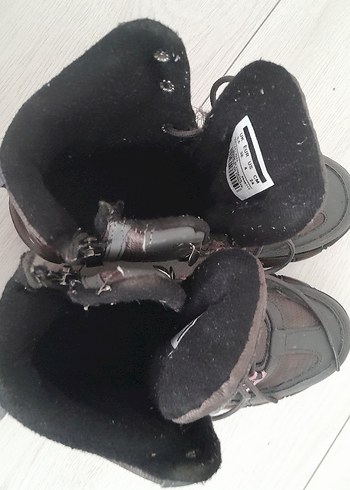 Yüksek Topuklu, Bağcıklı Pembe Gri Punk Bot - Görsel 3