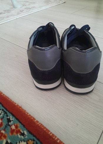 Lacivert Bağcıklı Erkek Spor Ayakkabı - Görsel 3