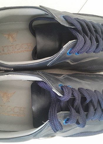 Lacivert Bağcıklı Erkek Spor Ayakkabı - Görsel 4