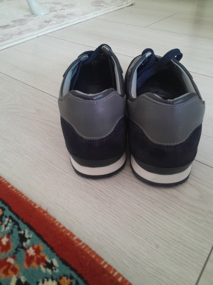 Lacivert Bağcıklı Erkek Spor Ayakkabı - Görsel 3