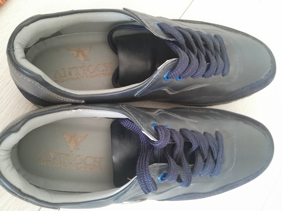 Lacivert Bağcıklı Erkek Spor Ayakkabı - Görsel 4