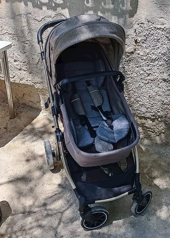 15-36 kg Beden Gri Bebek Arabası ve Taşıma Koltuğu Seti