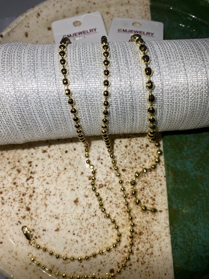 Gold Zincir Detaylı Kolye - Görsel 2