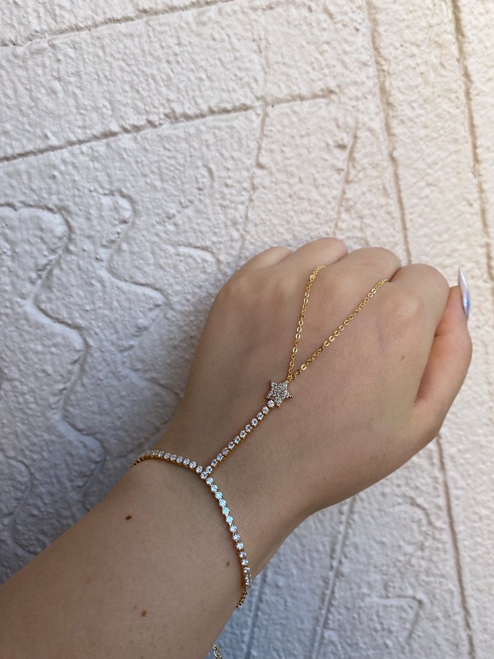 Işıltılı Gold Yıldız Bohem Şahmeran - Görsel 2