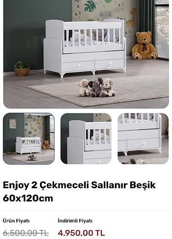 Beden beyaz Renk CİVİL MARKA SALLANAN BEŞİK