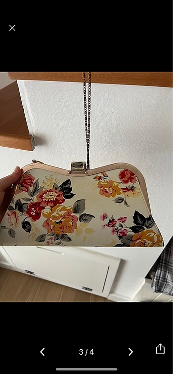  Beden Vintage çanta çiçekli