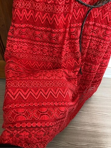 xs Beden kırmızı Renk Günlük elbise