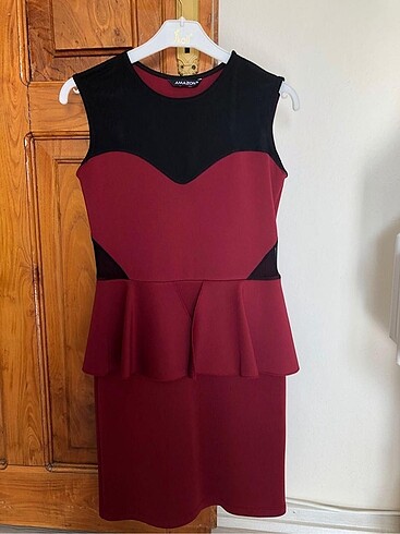 Bordo elbise