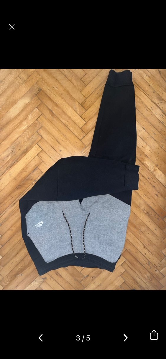 Nike siyah gri spor eşofman altı - Görsel 3