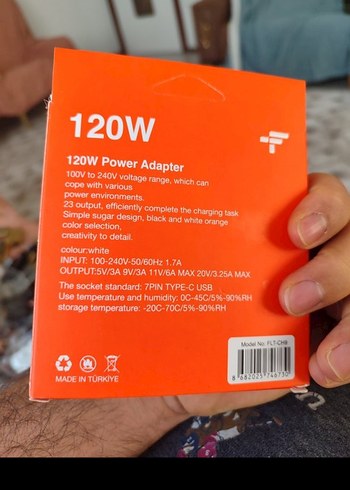 120W Beyaz Hızlı Şarj Adaptörü ve Kablo r demi-xiaomi - Görsel 2