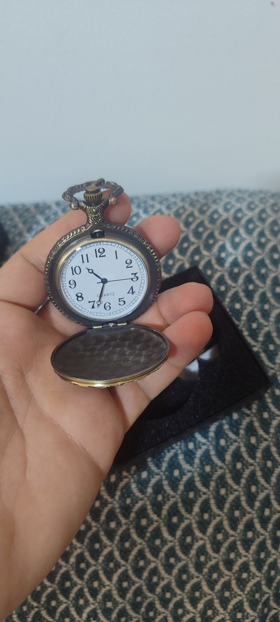 Vintage Bohem Tarzı Altın Erkek Cep Saati köstekli saat - Görsel 2