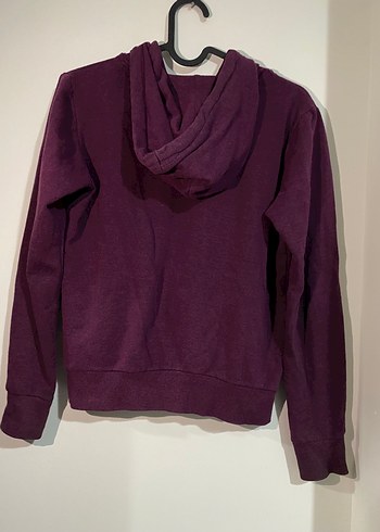 H&M Mor Kapüşonlu Fermuarlı Kadın Ceket