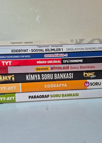 TYT-AYT karışık dersler deneme, soru bankası