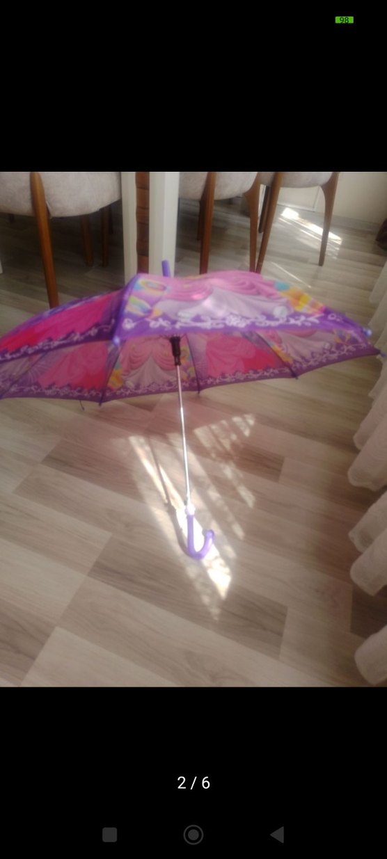 kız çocuk Şemsiye sindrella resimli - Görsel 3