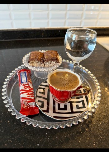 Boncuklu tepsi 6 lı - Görsel 2