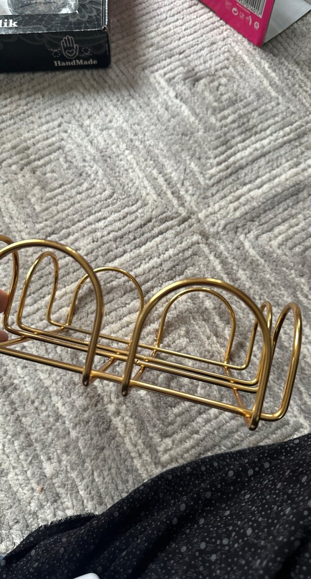 Altın Renk Metal peçetelik - Görsel 2