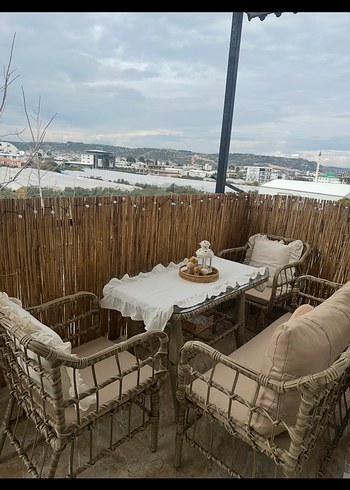 Rattan balkon oturma grubu - Görsel 3