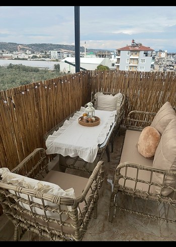 Rattan balkon oturma grubu - Görsel 4