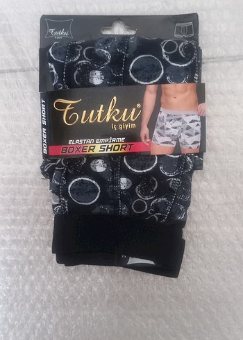 Tutku Erkek Desenli Mini Boxer Şort