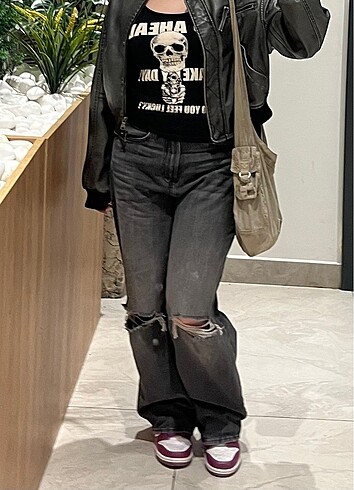 H&M Baggy Low Jeans