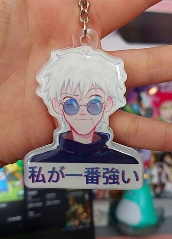 Karanlıkta Parlayan Gojo Jujutsu Kaisen Anime Anahtarlık 