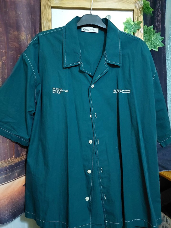 Oversize Kısa Kollu Gömlek - Görsel 2