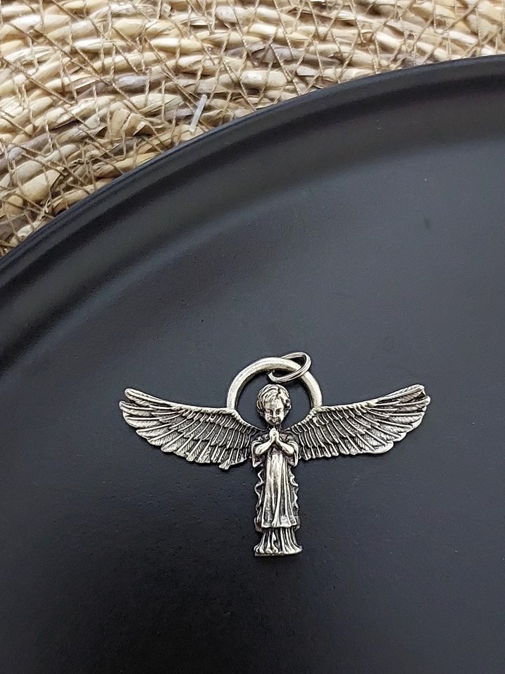 Uzun Zincir Detaylı Gümüş Renk Kolye - Görsel 3