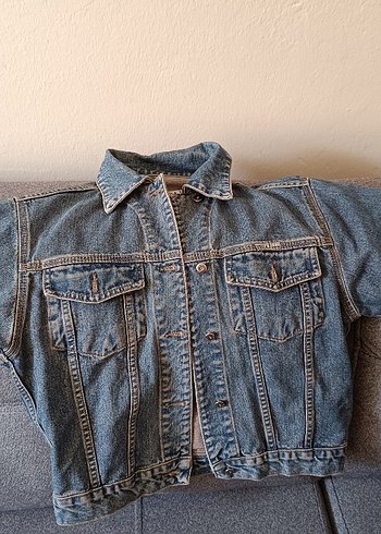 Kadın Mavi Denim Ceket