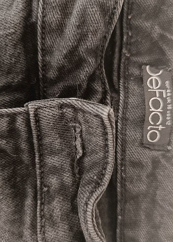 44 Beden gri Renk Kadın Kot Pantolon de facto