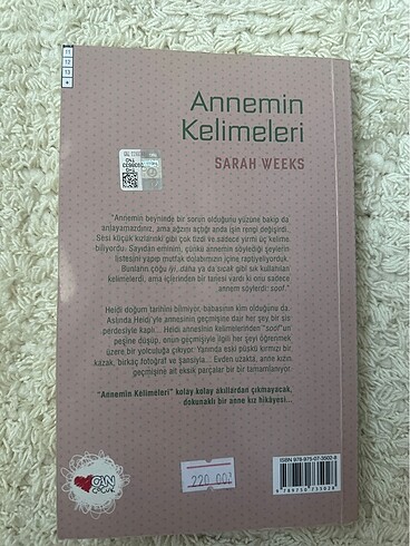 Annemin kelimeleri kitap (ortaokul+)
