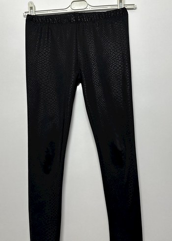 Yılan Desenli Siyah Kız Çocuk Tayt - Görsel 3