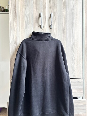 s Beden Grimelange Siyah Fermuarlı Sweatshirt