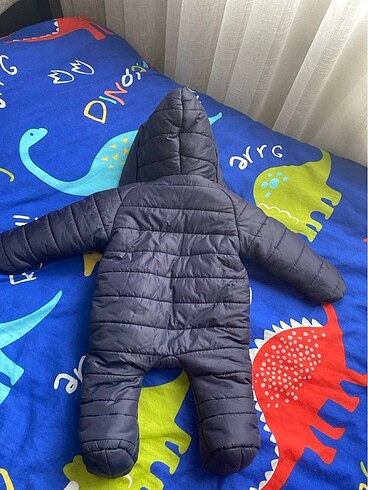 6 Ay Beden lacivert Renk Bebek kışlık tulum