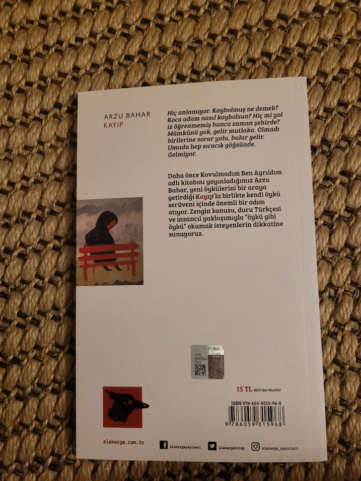 Kayıp - Arzu Bahar Öykü Kitabı - Görsel 2