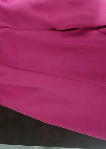 Pembe Düğmeli Kadın Blazer Ceketli takım - Görsel 4