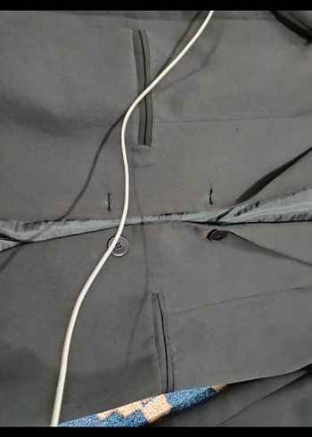 Düğmeli Siyah Kadın Blazer Ceket - Görsel 3