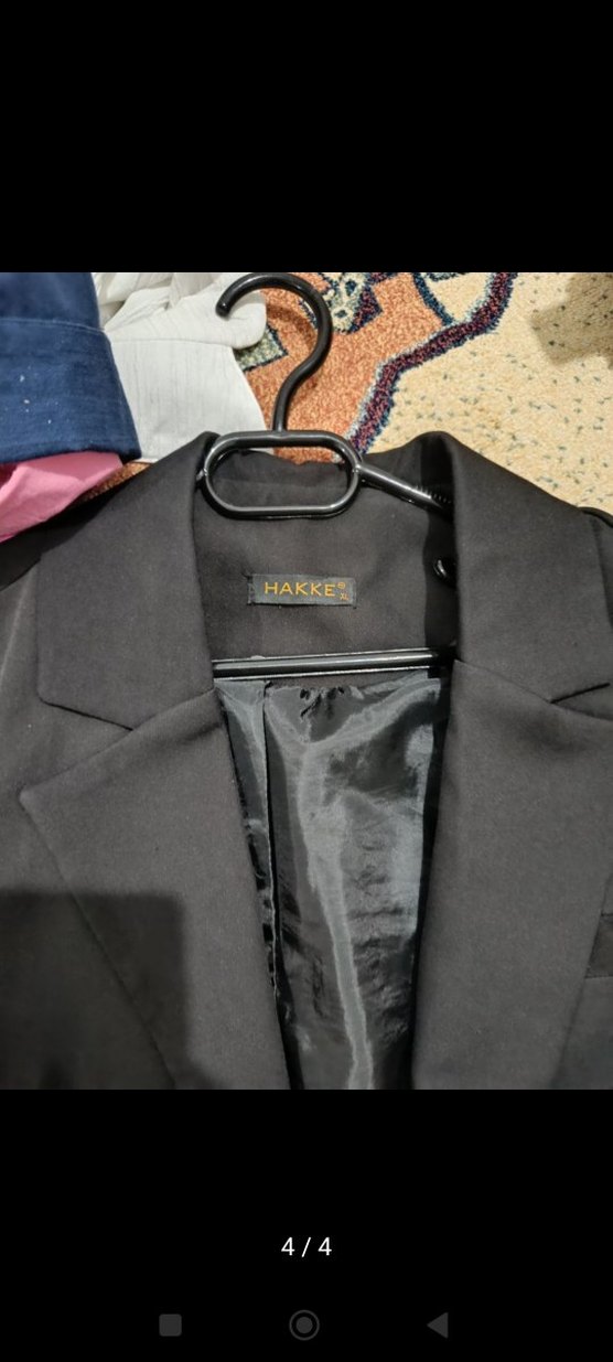 Düğmeli Siyah Kadın Blazer Ceket - Görsel 4