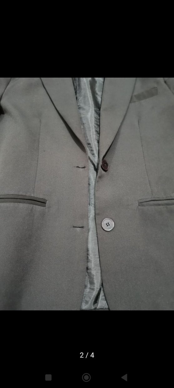 Düğmeli Siyah Kadın Blazer Ceket - Görsel 2